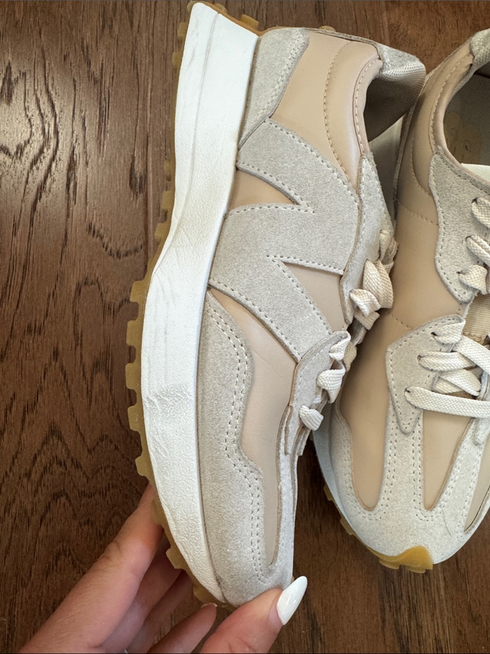 New Balance 327 Women's Sneakers - rare Bisque Desert Clay color (from Anthro) - Picture 10 of 12